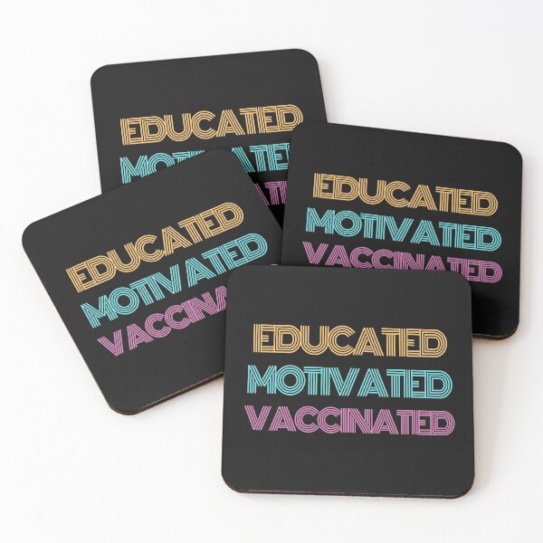 Item preview, Educated Motivated Vaccinated designed and sold by manardesign.