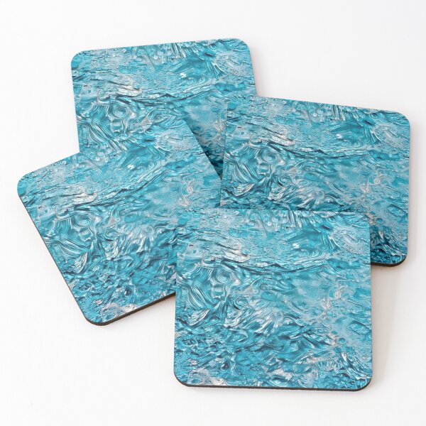 Item preview, Blue Arctic Glacier - Abstract Polar Glacial Art designed and sold by ittybittyowl.