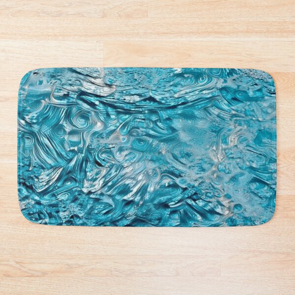 Item preview, Blue Arctic Glacier - Abstract Polar Glacial Art designed and sold by ittybittyowl.