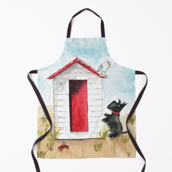 Item preview, Scottie Dog 'Beach Hut' designed and sold by archyscottie.