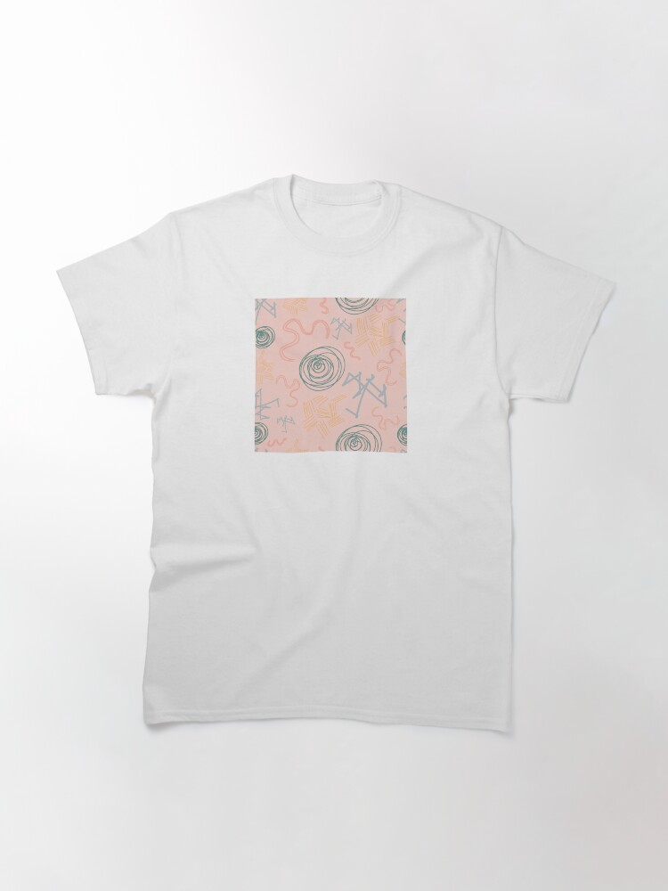 Alternate view of Abstract Doodle Pattern Classic T-Shirt
