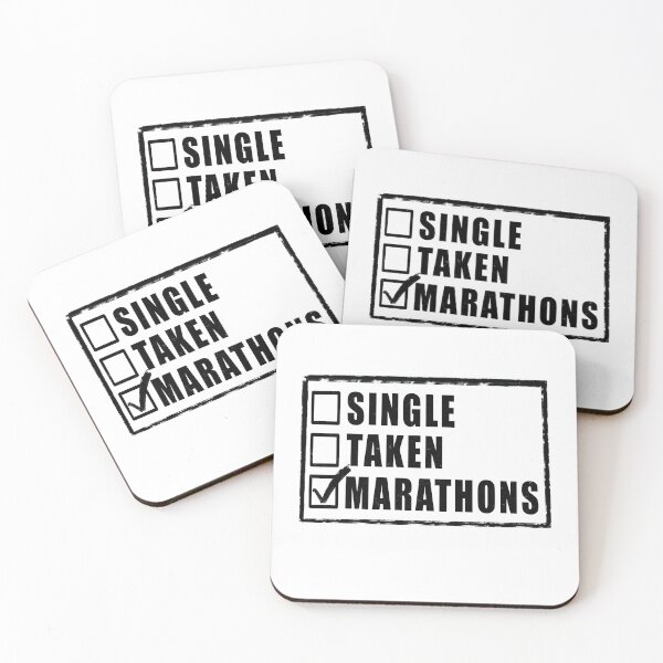 Item preview, Single Taken Marathons - White designed and sold by BusyMonkeys.