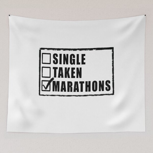 Item preview, Single Taken Marathons - White designed and sold by BusyMonkeys.