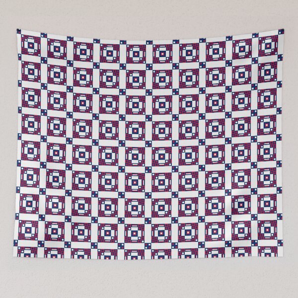 Item preview, Unique 4th of July Independence Day Patriotic American Flag Pixel Red White and Blue Designs Camouflage Repeating Retro Vintage Grid Patterns designed and sold by TeachUrb.