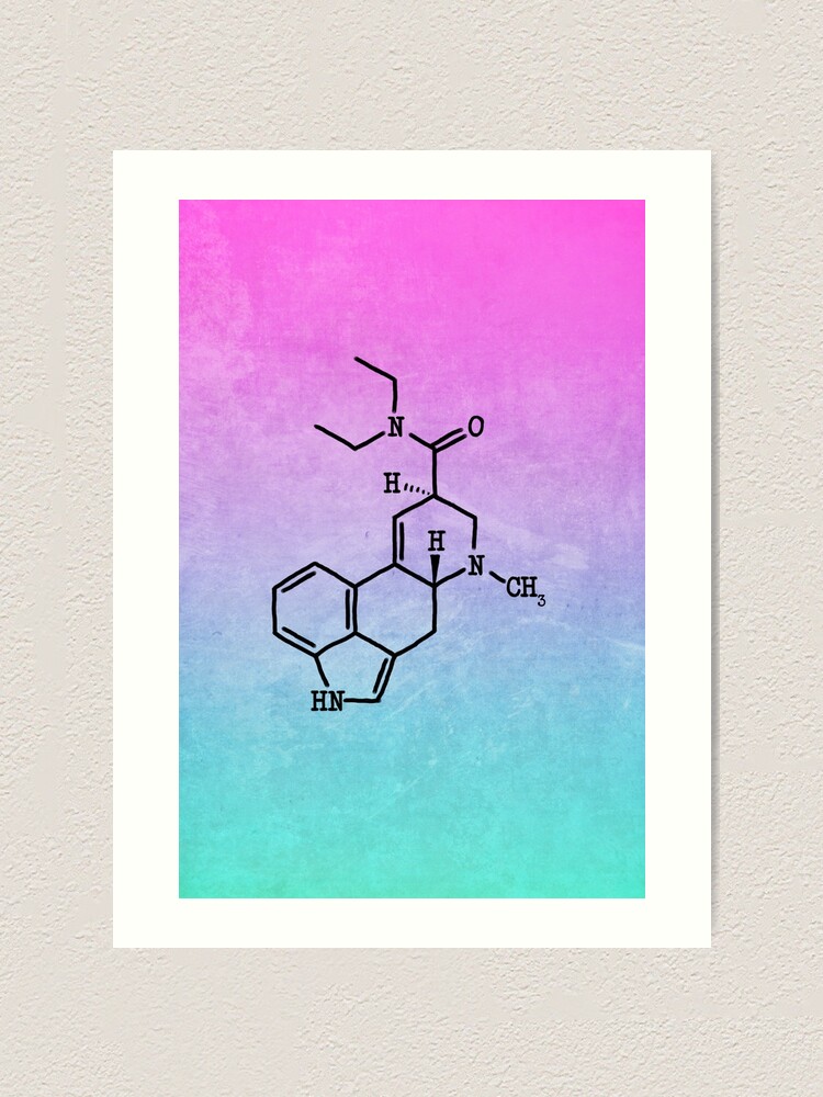 Psychedelic Leggings LSD Molecule Print