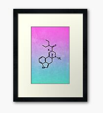 LSD - Molecular Structure Framed Print