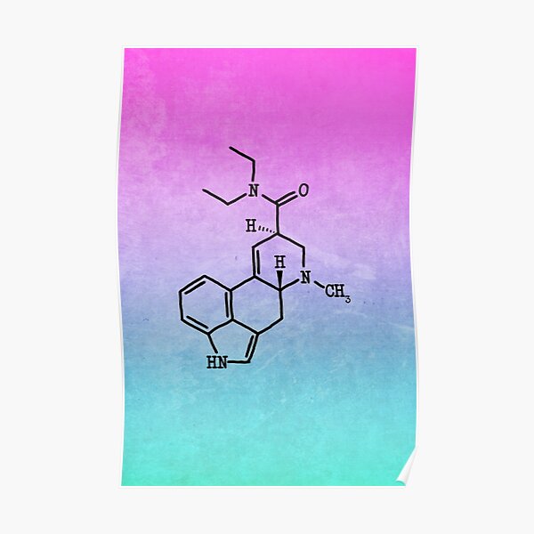 LSD - Molecular Structure Poster