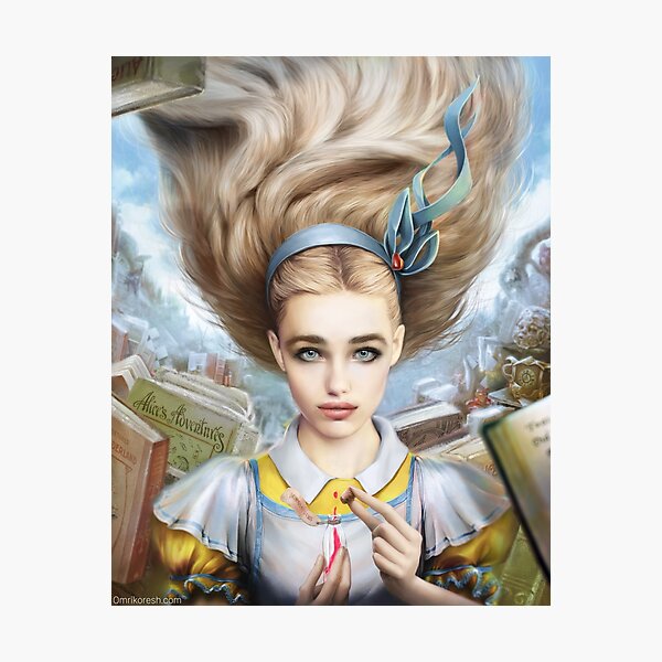 Alice In Wonderland, Portrait Photographic Print