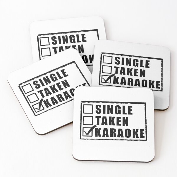 Item preview, Single Taken Karaoke - White designed and sold by BusyMonkeys.