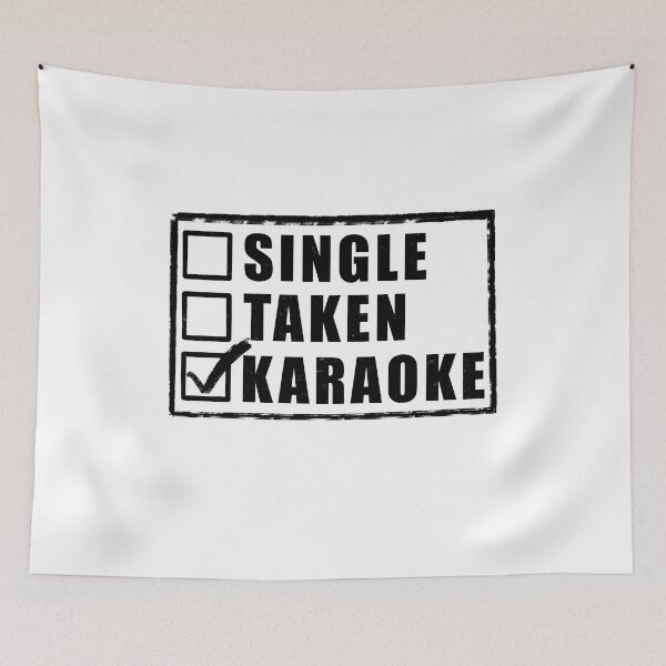 Item preview, Single Taken Karaoke - White designed and sold by BusyMonkeys.