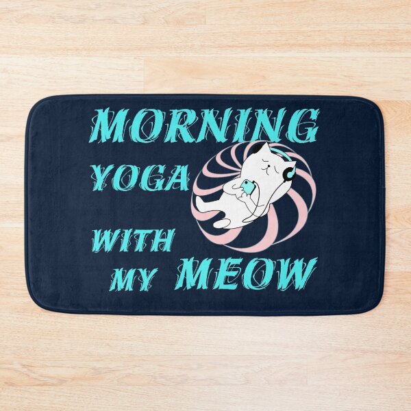 Item preview, Morning Yoga With My Meow designed and sold by TeesFashion.