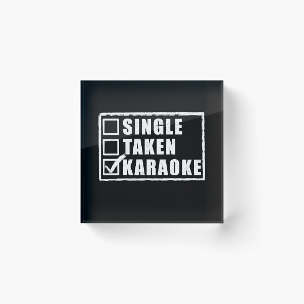 Item preview, Single Taken Karaoke - Black designed and sold by BusyMonkeys.