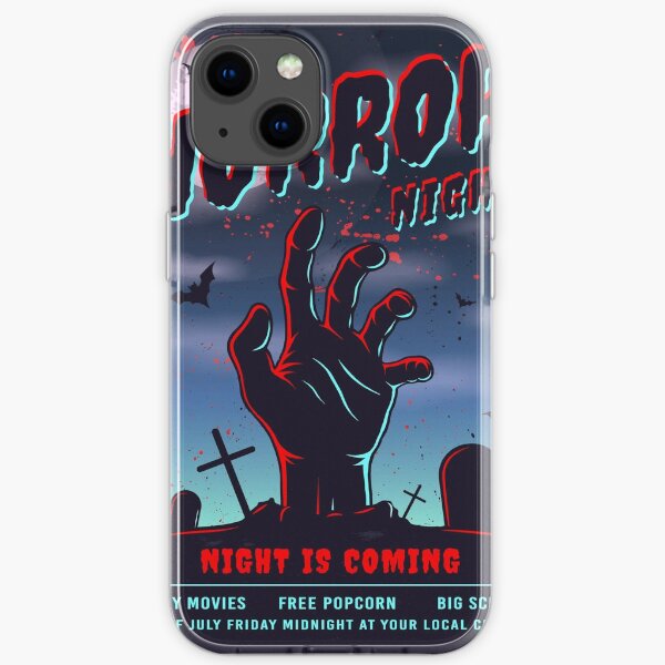 Retro Horror Night - Rétro classique vintage Coque souple iPhone