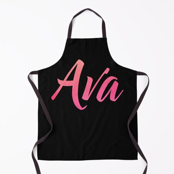 Item preview, Ava girls name pink watercolor design designed and sold by ComicKitsch.