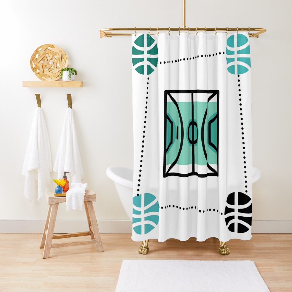 Newest plan of attack in basketball Shower Curtain CS-H54OAKRF