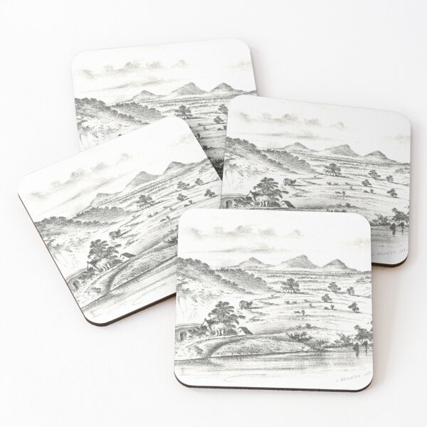 Item preview, The Eildon Hills, Scottish Borders | Vintage Illustration designed and sold by yourscotborders.