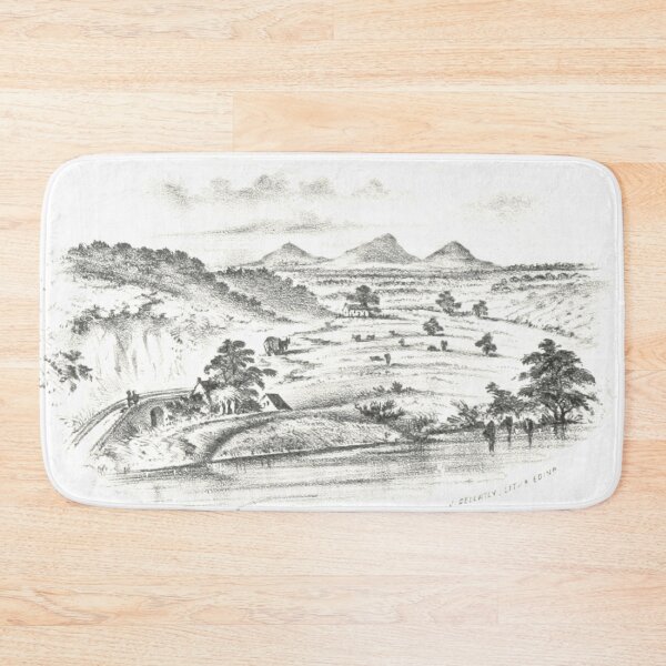 Item preview, The Eildon Hills, Scottish Borders | Vintage Illustration designed and sold by yourscotborders.