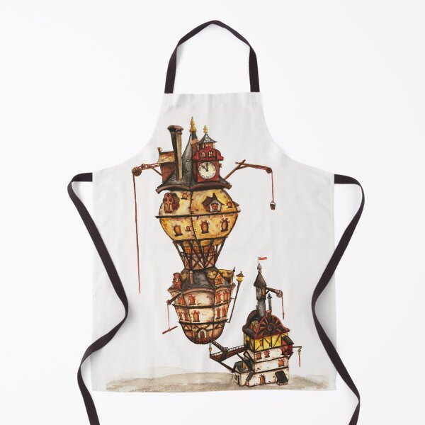 Item preview, Watercolor - Vintage steampunk hot air balloon designed and sold by Karolien Kenis.