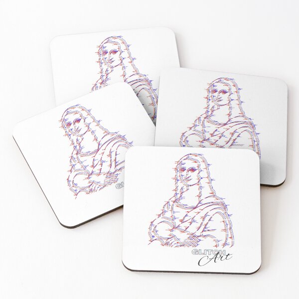 Item preview, glitch art - gioconda illustration design - monnalisa design  designed and sold by Scidov.