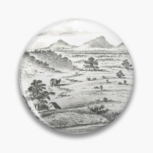Artikelvorschau, The Eildon Hills, Scottish Borders | Vintage Illustration entworfen und verkauft von yourscotborders.