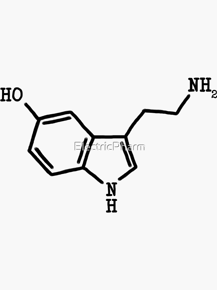 Serotonin - Molecular Structure by ElectricPharm