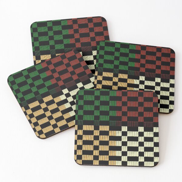 Item preview, Vintage Brown White Green Red Black Designs Camouflage Repeating Retro Classic Patterns designed and sold by TeachUrb.