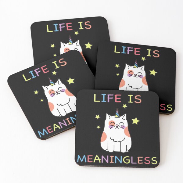 Item preview, La vida no tiene sentido Pretty Nihilism Nihilist Cat designed and sold by cattiktoks1718.
