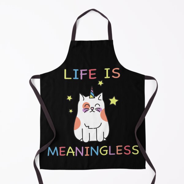 Item preview, Life Is Meaningless Pretty Nihilism Nihilist Cat designed and sold by cattiktoks1718.