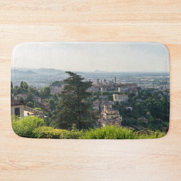 Item preview, Splendid Bergamo Vista - Upper City Lower City and River Po Plain from Above the Treetops designed and sold by Georgia Mizuleva.