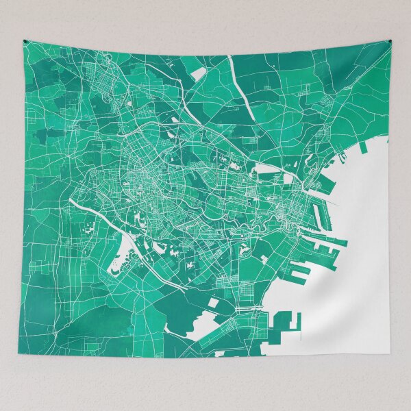 Item preview, Tianjin City Map of China - Watercolor designed and sold by deMAP.