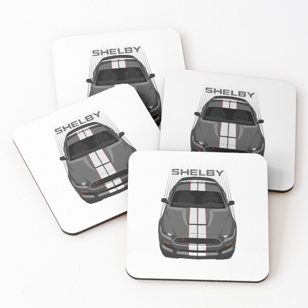 Item preview, Ford Mustang Shelby GT350R 2015 - 2020 - Magnetic Grey - White Stripes designed and sold by V8social.