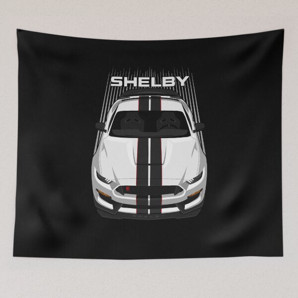Item preview, Ford Mustang Shelby GT350R 2015 - 2020 - White - Black Stripes designed and sold by V8social.