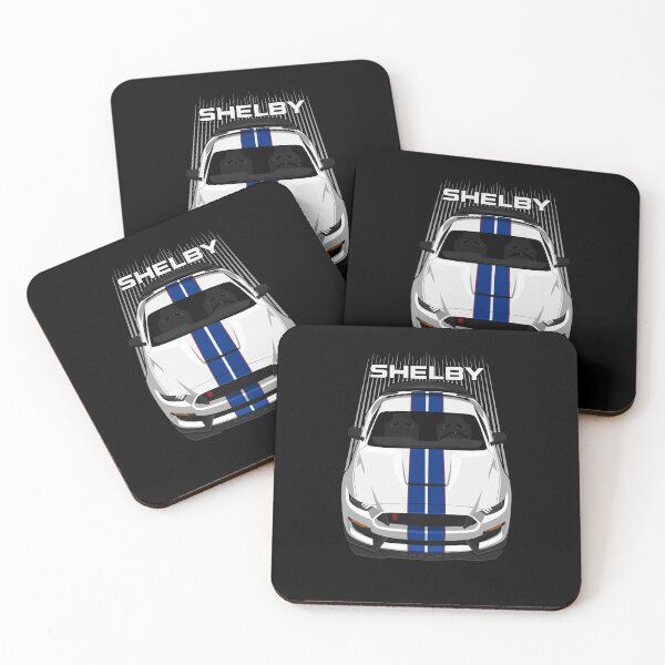 Item preview, Ford Mustang Shelby GT350R 2015 - 2020 - White - Blue Stripes designed and sold by V8social.