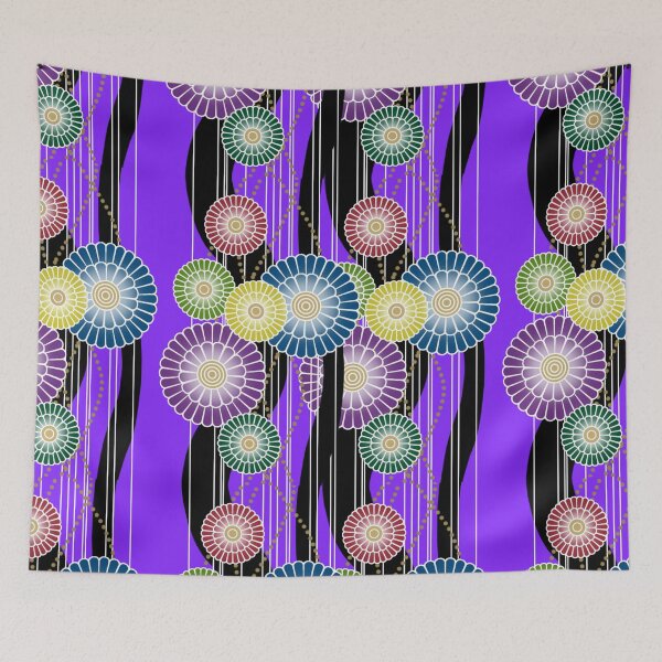 Item preview, Japanese Mixed Colour Floral Pattern designed and sold by Alius Imago.