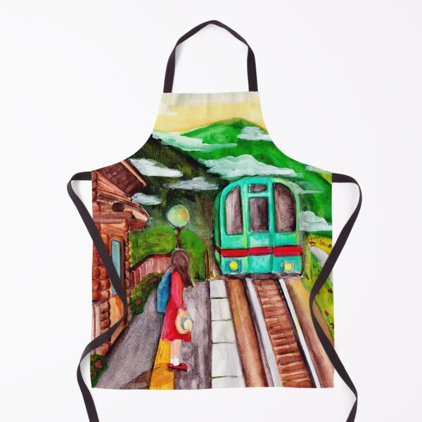 Item preview, Watercolor - waiting for the train designed and sold by Karolien Kenis.