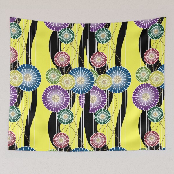 Item preview, Japanese Mixed Colour Floral Pattern designed and sold by Alius Imago.