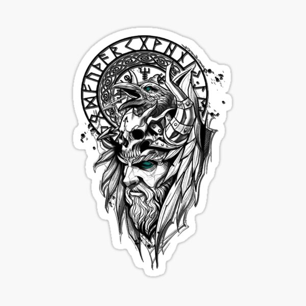 VIKINGxCROW Skies Sticker