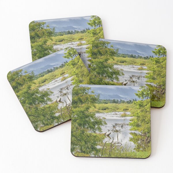 Item preview, Marshland with cormorants in New Zealand designed and sold by Photopat.