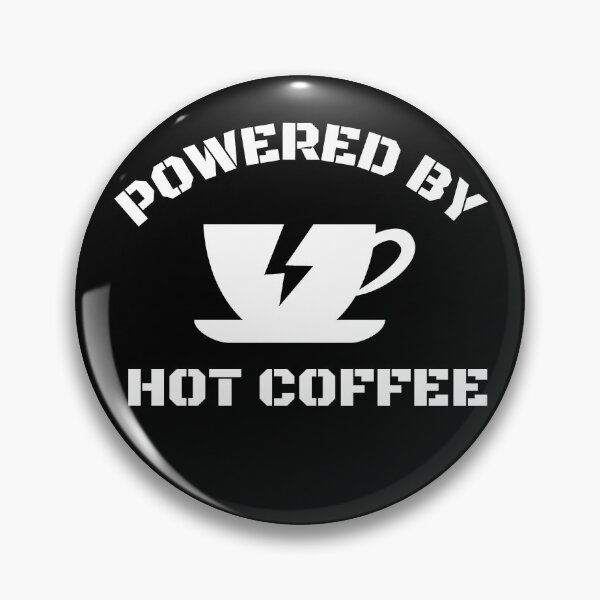 Item preview, Powered By Hot Coffee designed and sold by GoaTeeGram.