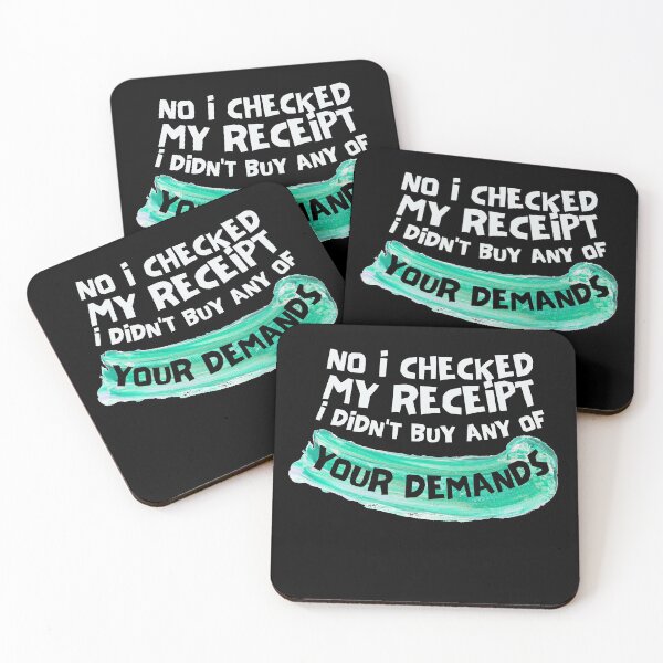 Item preview, No I Checked My Receipt designed and sold by Joy Poddar.