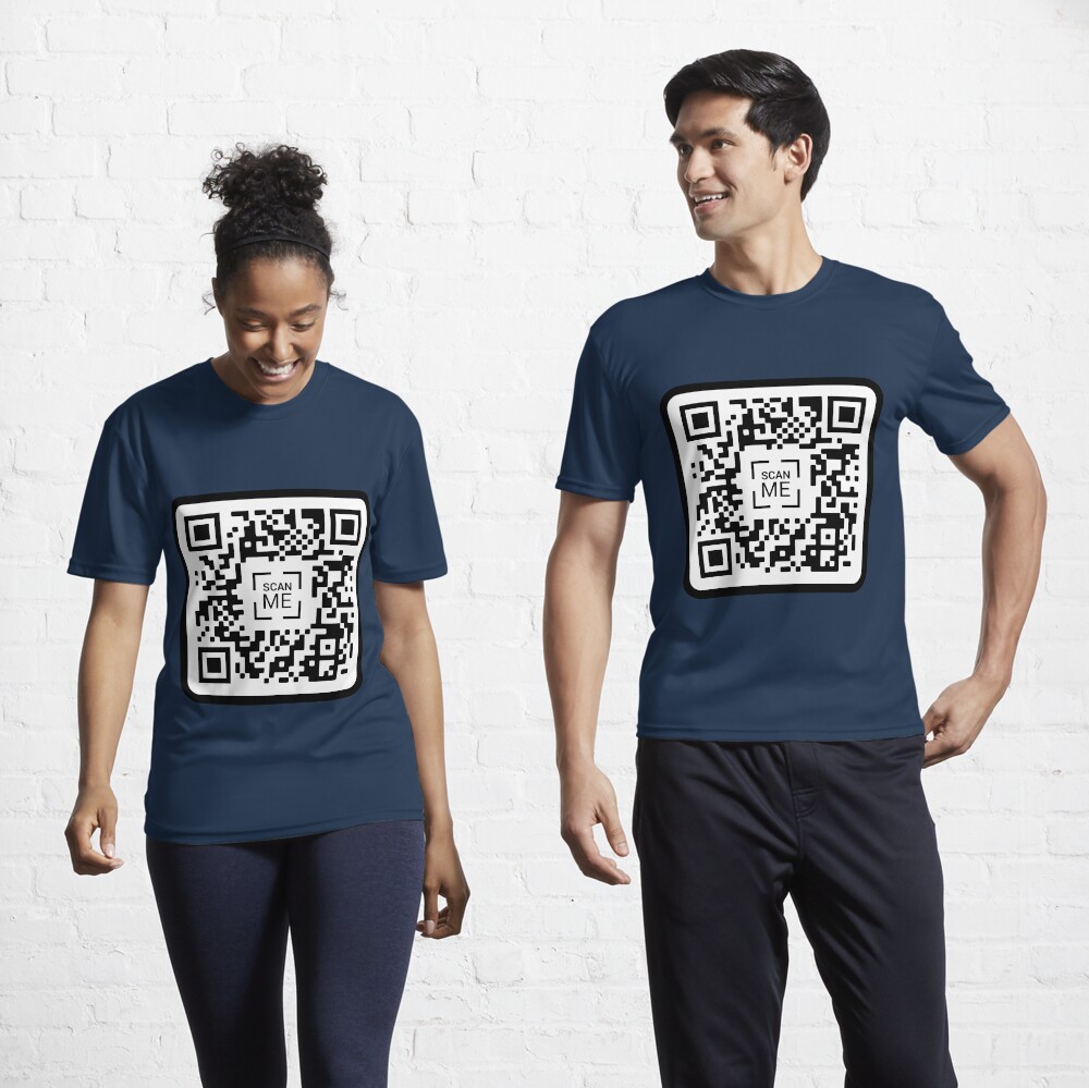 Camiseta deportiva for Sale con la obra «Código QR de Xvideos» de  PhrasesOfWords | Redbubble