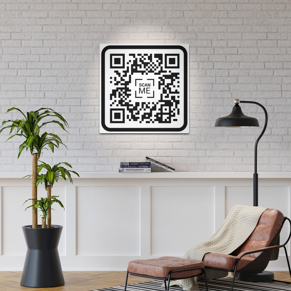 Xvideos QR Code | Metal Print