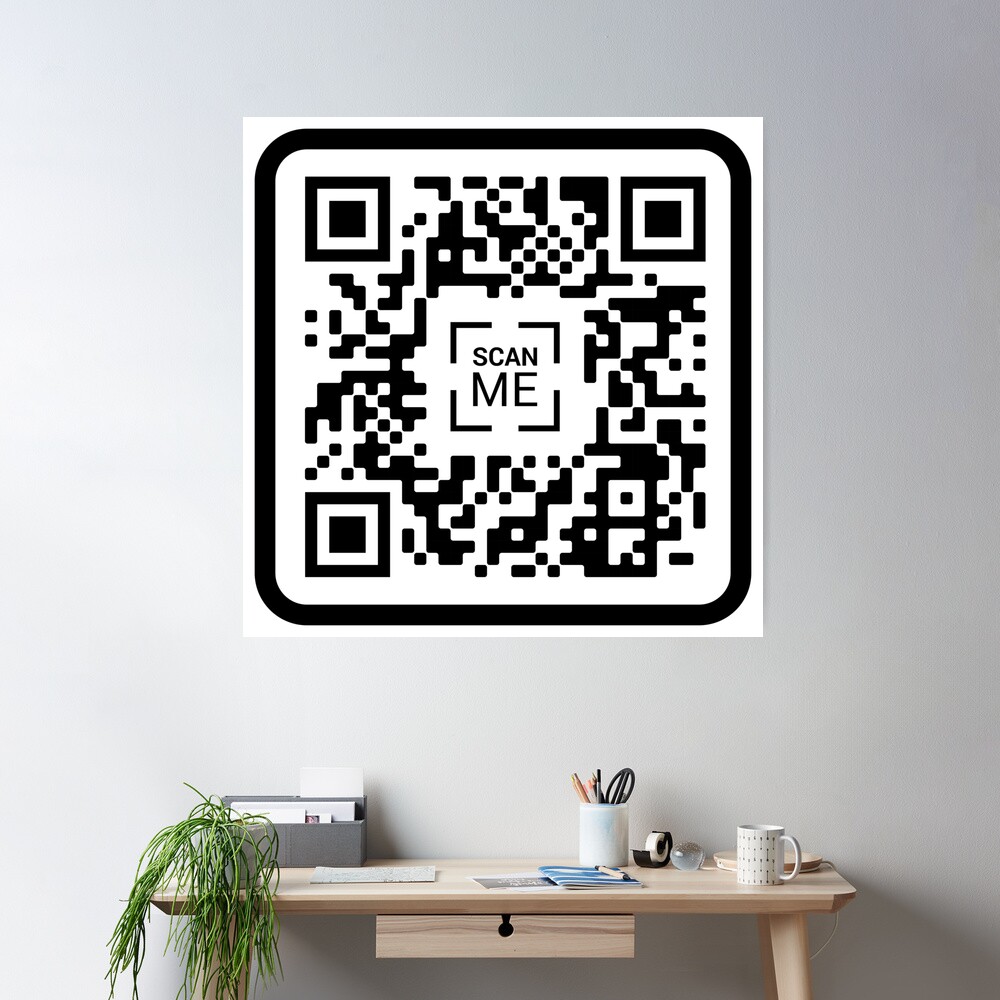 Póster for Sale con la obra «Código QR de Xvideos» de PhrasesOfWords |  Redbubble