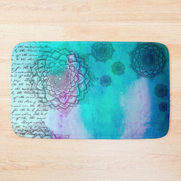 Item preview, Blue and green nuanced mandala pattern designed and sold by Medly.