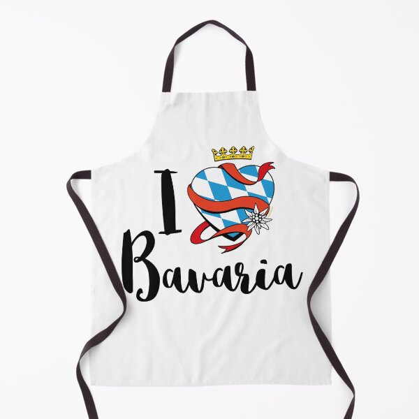Item preview, I LOVE BAVARIA Bavarian Heart Saying Crown Edelweiss Gift Idea by servusbavaria designed and sold by catsandmore.