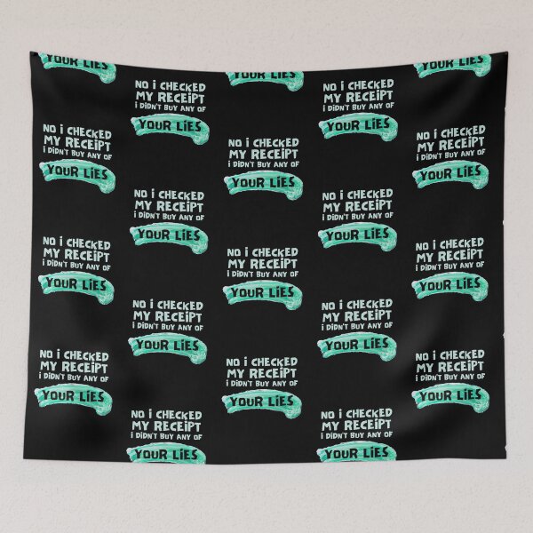 Item preview, No I Checked My Receipt designed and sold by Joy Poddar.