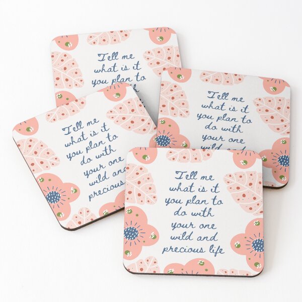 Item preview, Wild and precious life- aesthetic flower quote designed and sold by WanderAesthetic.