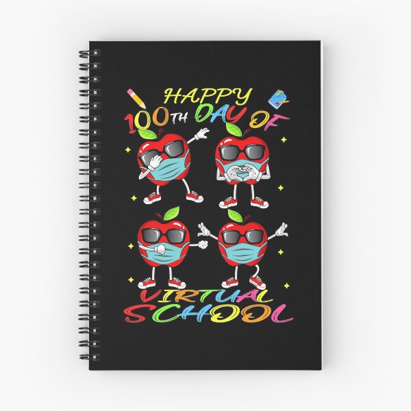 Item preview, 100th day of virtual school, dabbing apple mask, Virtual Learning online designed and sold by ZAIN JAMAL.