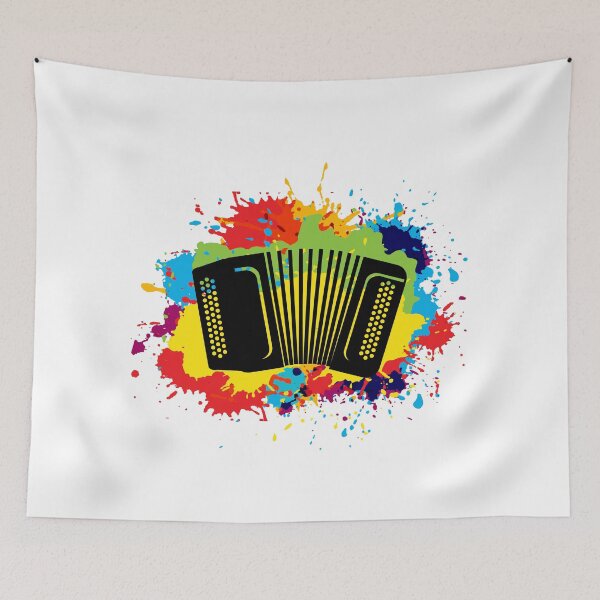 Artikelvorschau, Akkordeon Polka Musik Musiker Musikinstrument Aquarell Geschenk entworfen und verkauft von TastefulTees.