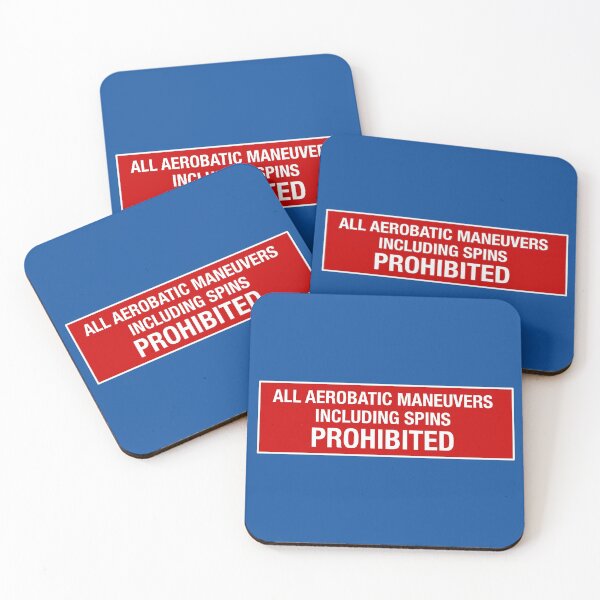 Item preview, ALL AEROBATIC MANEUVERS PROHIBITED designed and sold by WOOFANG.